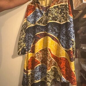 Colorful Abstract Pattern Dress